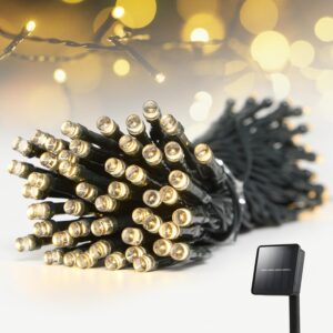 LITVERSE® Solar Powered 120 LED Waterproof String Lights – Warm LITVERSE® Solar Powered 120 LED Waterproof String Lights – Warm White PVC Fairy Lights for Garden, Patio, Balcony, Yard, Landscape, Christmas, Wedding & Outdoor,Indoor Decoration