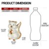 Lasaki Chiku The Squirrel White Ceramic Figurine showpiece Artifact Abstract Animal Statue for Indoor, Home, Office Decor, (L - 11.5 X W - 11 X H - 15.5 cm)