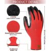 Latex Coated Safety Gloves for Men Industrial Gloves Hand Gloves for Men Gardening Gloves Working Gloves for Men Rubber Gloves for Gardening Work Anti Cut Resistant Gloves
