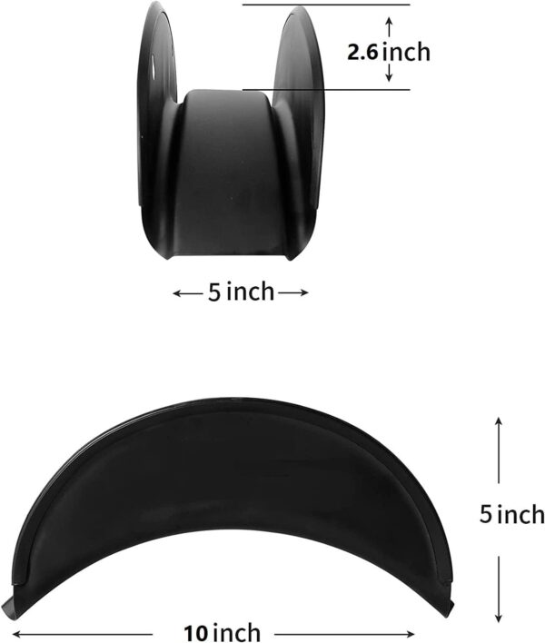 Leafly Hose Hanger - Wall-Mounted Heavy Duty Garden Hose Holder, Car Hose Bracket with Screws and Expansion Bolt Bracket (Iron)