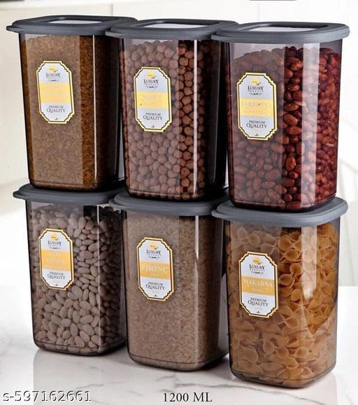 Leak-Resistant-Tight-Kitchen-Containers-Set-of-6-Kitchen-Storage-Box-for-Pulses-Cereals-Grains-Dry-Fruits-Pantry-Organization-Kitchen-Items-for-Home-1200-MLTransparent06-UNI418.jpg Leak Resistant Tight Kitchen Containers Set of 6, Kitchen Storage Box for Pulses Cereals, Grains, Dry Fruits, Pantry Organization Kitchen Items for Home (1200 ML,Transparent)(06) UNI418