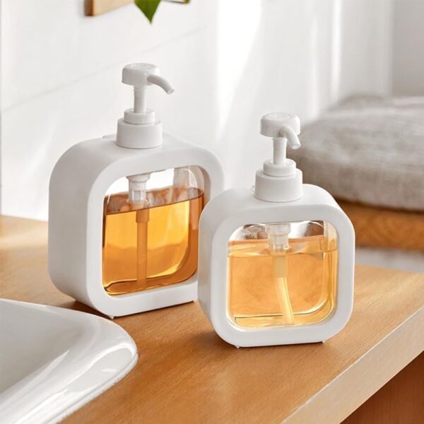 Leawall 300ml handwash dispenser bottle - Liquid Soap, Dish Soap, and Shampoo Dispenser for Kitchen Sink, Bathroom- Refillable soap dispenser for wash basin, Kitchen accessories items for home(3 Pcs)