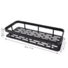 Leawall Heavy Duty Plastic Self-Adhesive Bathroom Shelf - Multipurpose Wall-Mounted Floating Storage Organizer for Bathroom, Kitchen, Bedroom, Office - Strong, Durable(2 Pcs)