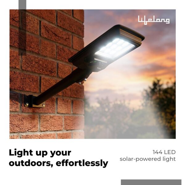 Lifelong-100-W-Solar-Light-for-Outdoor-Garden-6000-mAh-Waterproof-Wall-Light-with-Remote-Street-Light-with-1200-Lumens-Motion-Sensor-Energy-Saving-for-Home-Ideal-for-Gate-Yard-Pillar-etc.jpg Lifelong 100 W Solar Light for Outdoor Garden | 6000 mAh Waterproof Wall Light with Remote | Street Light with 1200 Lumens | Motion Sensor | Energy Saving for Home| Ideal for Gate, Yard & Pillar etc