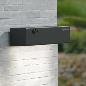 Lifelong Metal Solar Deck Light Outdoor for Home Decor-Solar Panel Lifelong Metal Solar Deck Light Outdoor for Home Decor-Solar Panel with Led Light&Upto 10 Hrs Use-1000 Lumens-Waterproof Wall Lamp-Motion&Light Sensor-4 Modes Light for Garden Balcony Terrace Stairs