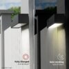 Lifelong Metal Solar Deck Light Outdoor for Home Decor-Solar Panel with Led Light&Upto 10 Hrs Use-1000 Lumens-Waterproof Wall Lamp-Motion&Light Sensor-4 Modes Light for Garden Balcony Terrace Stairs