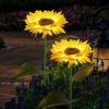 Luteti 2Pack Sunflower Solar Garden Lights Outdoor Upgraded Waterproof Home Luteti 2Pack Sunflower Solar Garden Lights Outdoor Upgraded Waterproof Home Garden Yard Lawn Path Party Decorative for Pathway,Garden, Patio, Yard, Walkway