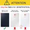 M Cart 360 Degree Rotating Leather Stand Case Cover for Samsung Galaxy Tab A 10.1 Cover Model SM-T510 (Wi-Fi) SM-T515 (LTE) SM-T517 2019 Release - Midnight Blue