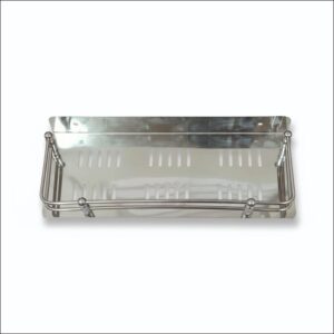 MARQO Stainless Steel Multipurpose Bathroom & Kitchen Wall Shelf Organizer MARQO Stainless Steel Multipurpose Bathroom & Kitchen Wall Shelf Organizer Rack | Rust-Proof Space Saving Storage Shelf for Home, washroom & Kitchen Accessories (12 inch)