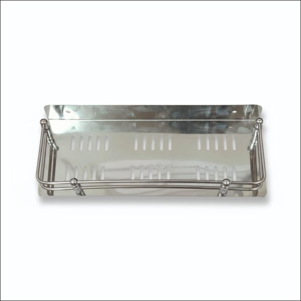 MARQO Stainless Steel Multipurpose Bathroom & Kitchen Wall Shelf Organizer MARQO Stainless Steel Multipurpose Bathroom & Kitchen Wall Shelf Organizer Rack | Rust-Proof Space Saving Storage Shelf for Home, washroom & Kitchen Accessories (12 inch)