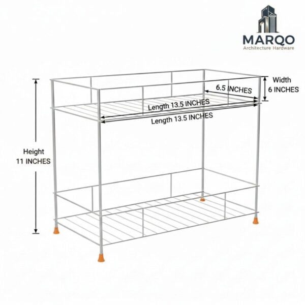 MARQO-stainless-steel-2-tier-countertop-kitchen-rack-pantry-storage-organizer-multipurpose-kitchen-storage-shelf-durable-steel-tiered-rack-for-utensils-jars-plates-accessories.jpg MARQO stainless steel 2-tier countertop kitchen rack | pantry storage organizer | multipurpose kitchen storage shelf | durable steel tiered rack for utensils, jars, plates & accessories