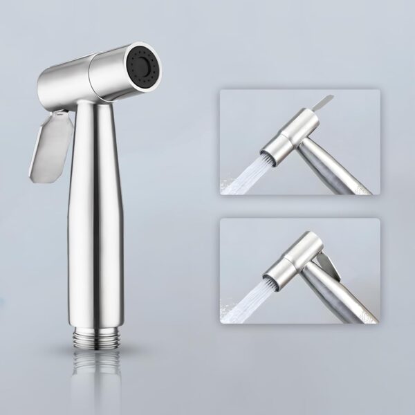 MIORAH MIORAH SS 304 Jet Spray Gun for Toilet | Hand Shower for Bathroom | Health Faucet with High Pressure Spray | Durable Stainless Steel