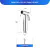 MIORAH MIORAH SS 304 Jet Spray Gun for Toilet | Hand Shower for Bathroom | Health Faucet with High Pressure Spray | Durable Stainless Steel