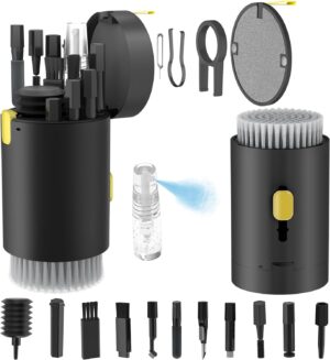MeRaYo Multipurpose 20 in 1 Electronic Gadget Laptop Cleaner Kit Gadget Laptop Cleaning Kit Combo for Mobile Keyboard Computer Device (Black Color)