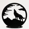 Metal Wolf Showpiece Statue for Living Room & Home Decor Metal Wolf Showpiece Statue for Living Room & Home Decor Sculpture for Table Top Matte Finish, Modern Art Decorative Aesthetic Diwali Gift Item Office, Decoration