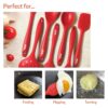 Meyer Silicone Slotted Turner | Kitchen Accessories | Silicone Spatula | Kitchen Essentials | Kitchen Tools for Cooking | Silicone Spatula for Non Stick Cookware, Red