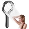 Mist Rainduet Shower Head for Bathroom, High Pressure Shower Head Mist Rainduet Shower Head for Bathroom, High Pressure Shower Head for Low Water Pressure, 8-Spray Multifunction Shower, Hand Shower Head for Bathroom, Wide Sprayface, Bathshowers, ABS