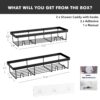 Moforoco-Bathroom-Accessories-with-Hooks-Self-Adhesive-Bathroom-Shelf-for-Wall-Washroom-Organiser-Made-of-Strong-Quality-Metal-Black-Pack-of-2.jpg Moforoco Bathroom Accessories with Hooks | Self Adhesive Bathroom Shelf for Wall | Washroom Organiser Made of Strong Quality Metal (Black-Pack of 2)