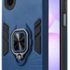 Mr. Case Back Cover for Samsung M17e 5G with 360° Mr. Case Back Cover for Samsung M17e 5G with 360° Rotating Ring Stand | Dual Layer Shockproof Protection | Tough Frame | Raised Camera Protection Case - Royal Blue