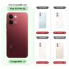 Mr. Case Back Cover for Vivo Y51 Pro 5G | Ring Design Protective Case with Camera Cut Protection | Anti Slip Grip | Shockproof Mobile Cover - Blue