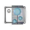Multipurpose Folding Over Sink Dish Drying Rack – Roll Up Multipurpose Folding Over Sink Dish Drying Rack – Roll Up Heat Resistant Silicone Kitchen Drainer – Collapsible Sink Rack for Fruits, Vegetables and Utensils (1 Pcs)