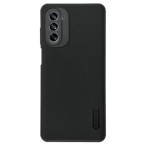 NIUKIN Super Frosted Shield Pro Soft Mobile Back Case for Motorola Moto G62 5G | Shockproof Scratchproof Cover | Black