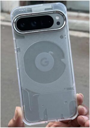 NIUKIN Transparent Slim-Fit Soft Back Case for Google Pixel 9 Pro XL | 360 Degree Protection | Silicon Shockproof Cover