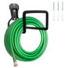 NYALA 2 Pcs Heavy Duty Black Garden Hose Hangers – Outdoor Water Hose Storage Holder & Wall Mount Hose Reel Stand (Rust-Resistant, Easy Install)