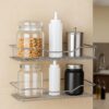 Namani-Stainless-Steel-Pack-of-2-Wall-Mount-Shelves-for-Kitchen-Bathroom-Heavy-Duty-Storage-Shelf-for-Spice-Rack-Toiletries-Condiments-Home-Organizer-Rustproof-Metal-Wall-Shelf-Silver-2.jpg Namani Stainless Steel Pack of 2 Wall Mount Shelves for Kitchen & Bathroom | Heavy Duty Storage Shelf for Spice Rack, Toiletries, Condiments & Home Organizer | Rustproof Metal Wall Shelf (Silver-2)