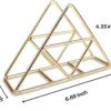 Napkin Holder for Dining Table - Tissue Paper Stand for Kitchen, Table, Home Décor, Office, Restaurant, Tissue Dispenser Organizer for Dinner Tables, Kitchen, Bathroom (Gold)