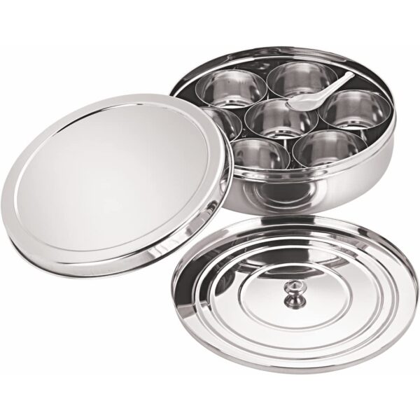 Neelam Stainless Steel Spice Box Set of 10 Pieces - 1225 ml