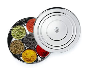 Neelam Stainless Steel Spice Box Set of 10 Pieces - Neelam Stainless Steel Spice Box Set of 10 Pieces - 1225 ml
