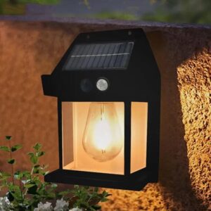 New Wireless Dusk to Dawn Motion Sensor LED Wall SOLAR LAMP, Solar Light Outdoor Wall Light, Solar Lamp with Motion Sensor, Waterproof Outdoor Lamp for Garden, Patio, Yard- Multi Color