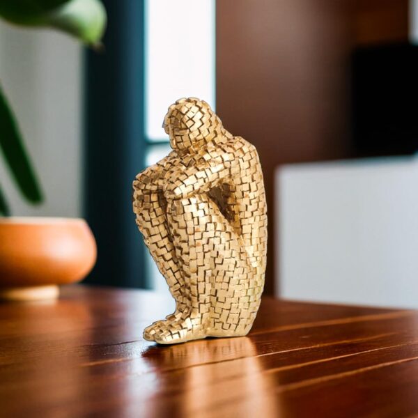 Nostrae by Ekhasa Brick Man Show Pieces for Home Decor Nostrae by Ekhasa Brick Man Show Pieces for Home Decor Living Room Decorative Items | Abstract Modern Showpieces Gift Item for Decoration | Tv Unit Showcase Shelf Office Interior Statue Figurines