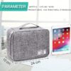 Nylon-2-Layer-Gadget-Organizer-Case-Electronic-Accessories-Bag-Tech-Organizer-Pouch-for-Cables-Chargers-Hard-Disk-Pen-Drive-Travel-Storage-Grey.jpg Nylon 2 Layer Gadget Organizer Case, Electronic Accessories Bag, Tech Organizer Pouch for Cables, Chargers, Hard Disk, Pen Drive, Travel Storage (Grey)