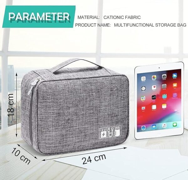 Nylon-2-Layer-Gadget-Organizer-Case-Electronic-Accessories-Bag-Tech-Organizer-Pouch-for-Cables-Chargers-Hard-Disk-Pen-Drive-Travel-Storage-Grey.jpg Nylon 2 Layer Gadget Organizer Case, Electronic Accessories Bag, Tech Organizer Pouch for Cables, Chargers, Hard Disk, Pen Drive, Travel Storage (Grey)