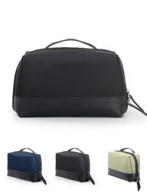 OBLIQUE Siri Tech Pouch Accessories Organizer | Water Resistant Tech Organizer Bag for SD Cards, Hard Drives, Earphones, & Adapters | Premium Faux Leather, Comfortable Hand Carry Strap, Unisex