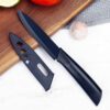 OMESH Stainless Steel 3 Pieces Professional Kitchen Knife Set/Meat Knife/Chef Knife with Non-Slip Handle Sharp Manual Sharpening for Home Kitchen & Restaurant(Black)