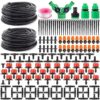 ORTIZA® Drip Irrigation Kit for Home Garden 30 Plants with 30m Adjustable Micro DIY Irrigation Kit, Heavy Duty Drip Irrigation Accessories for 30 Pot with Install Kit