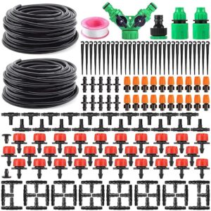 ORTIZA® Drip Irrigation Kit for Home Garden 30 Plants with 30m Adjustable Micro DIY Irrigation Kit, Heavy Duty Drip Irrigation Accessories for 30 Pot with Install Kit