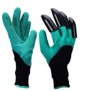 Oblivion Gardening Gloves 1 Pair – Heavy Duty Garden Work & Farming Gloves with ABS Claws, Scratch-Resistant, Non-Slip, Waterproof, Durable Protective Gloves for Digging, Planting & Outdoor Use