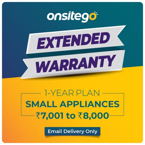 Onsitego 1 Year Extended Warranty for Small Home & Kitchen Onsitego 1 Year Extended Warranty for Small Home & Kitchen Appliances from Rs. 7001-8000 (Email Delivery - No Physical Kit)