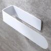 OrganizeMee (Self Adhesive) Napkin & Towel Holder for Hand Basin Towels, Washbasin Bathroom Hanger, Kitchen Sink Napkin Holder Accessories Rack Stand Without Drilling Cloth Hangers (White)