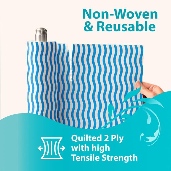 Origami-Non-Woven-Reusable-Washable-Kitchen-Towel-Roll-Ultra-Absorbent-Antimicrobial-Anti-Odour-Wipes-for-Spotless-Cleaning-Quick-Dry-Tissues-Pack-of-3-80-Wipes-Per-Roll-240Sheets.jpg Origami Non Woven Reusable & Washable Kitchen Towel Roll | Ultra Absorbent, Antimicrobial & Anti Odour Wipes for Spotless Cleaning | Quick Dry Tissues Pack of 3 (80 Wipes Per Roll, 240Sheets)