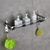 Oslen Premium New Look Stainless SteelWall Shelves, Floating Shelves for Oslen Premium New Look Stainless SteelWall Shelves, Floating Shelves for Bathroom, Kitchen Shelf, Bedroom Stand, Bathroom Shelf with Hanger Bathroom Accessories