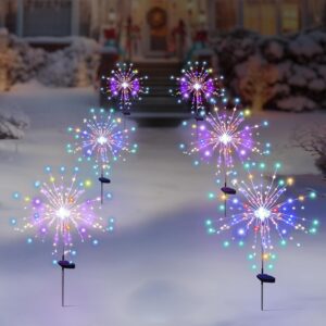 Ostin Solar Fireworks Lights Outdoor Waterproof | Firework Solar Lights Outdoor Flexible Copper Wire| Solar Firework Lights 8 Light Modes | for Garden - Landscape - Décor