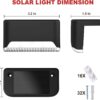 Outdoor Solar Deck Lights, Floor Step Lights, and Waterproof LED Lights for Patios, Yards, Porches, Balconies, Fence and Garden Stairs LED (Black, Pack-16)