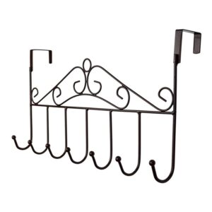 Over The Door Hanger Rack 7 Hooks Decorative Ognazier Hook Over The Door Hanger Rack 7 Hooks Decorative Ognazier Hook (1 Pc)