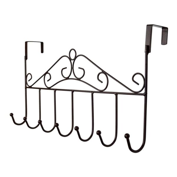 Over The Door Hanger Rack 7 Hooks Decorative Ognazier Hook Over The Door Hanger Rack 7 Hooks Decorative Ognazier Hook (1 Pc)