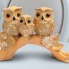 # Owl Family -Set of 3- Brown Color showpiece for Home Decor/Gift Item/Desk/Study Table/Office